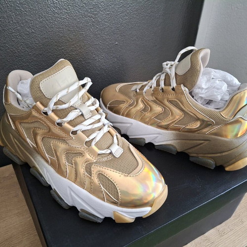 Ash women's sneakers new, gold color, size 38