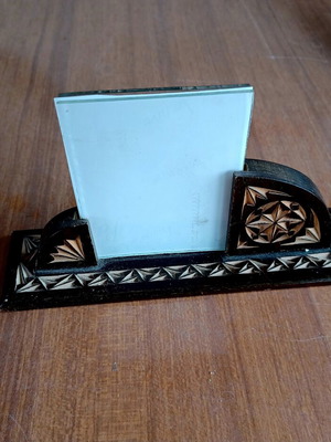 Vintage Art Deco photo frame, like new, wood carved