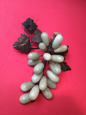 Πέτρινα σταφύλια μεταχειρισμένα, τσαμπί από ημιπολύτιμο λίθο