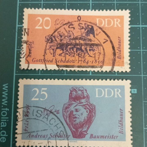 Germany DDR Stamps 1964 Famous Artists like new