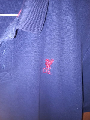 Polo μπλούζα Liverpool μεταχειρισμένη, μπλε, μέγεθος L