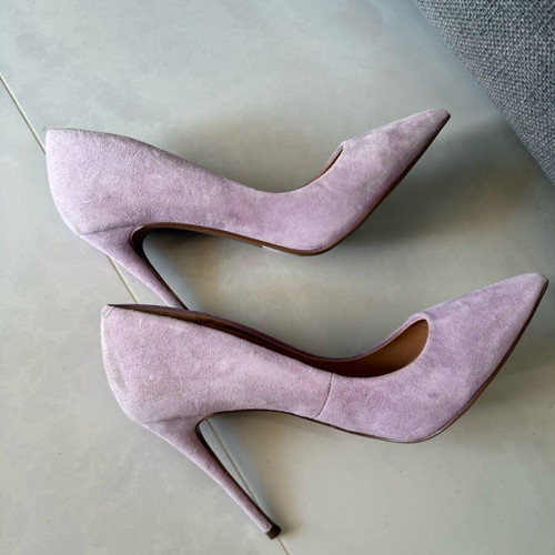 Steve Madden suede lilac pumps like new