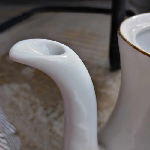 Cmielow porcelain collectible pitcher like new with gold details