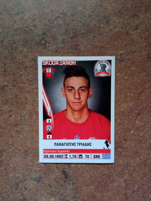 Panini Superleague 2013-2014 Sticker No389 Panagiotis Triadis Xanthi new