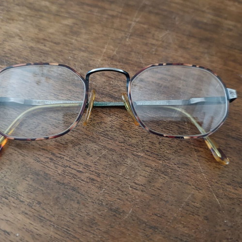 Memphis vintage metal optical frame, brown