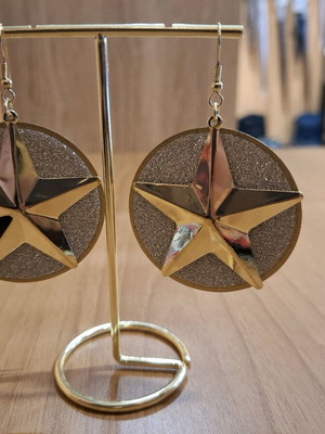 Handmade hanging earrings new, gold and silver color