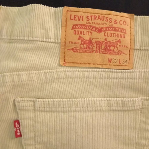 Levi's winter corduroy bell-bottom pants like new, beige, medium