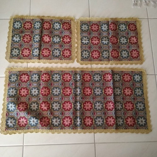 Set of handmade counted cross-stitch embroidery new