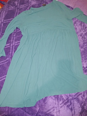 Mini/Midi Dress emerald green like new, loose fit