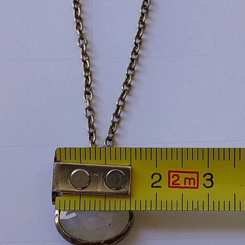 925 Silver Pendant With Crystal Used