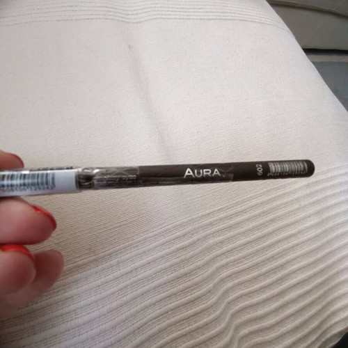 Aura makeup set new with two nude lipsticks and brown eye pencil