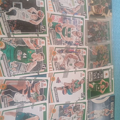 Euroleague Panathinaikos basketball cards, set of 17