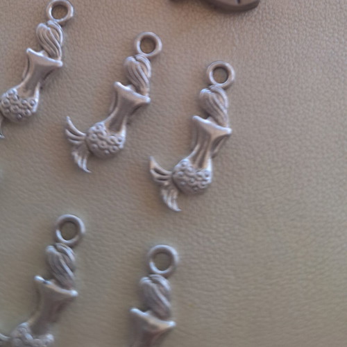 9 mermaid charms for crafts