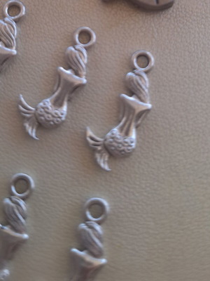 9 mermaid charms for crafts