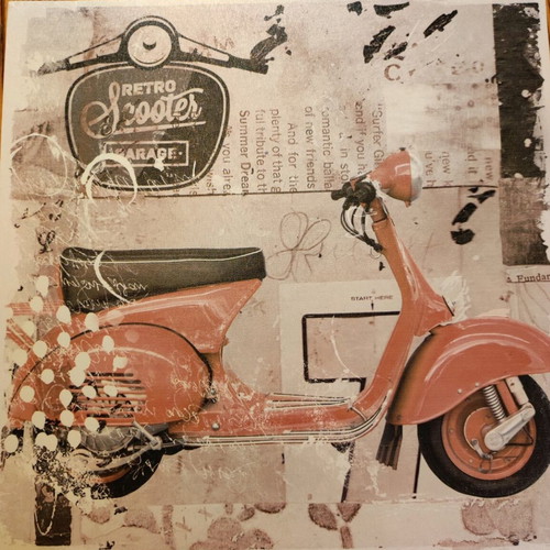 Vespa art prints like new, set of 3, 40cm x 40cm
