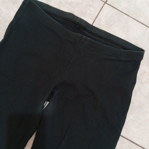 Cotton leggings size L, black