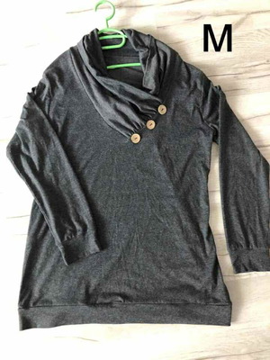 Women's thin blouse size M, gray, used