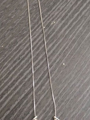 Silver necklace pendant like new, length 40 cm