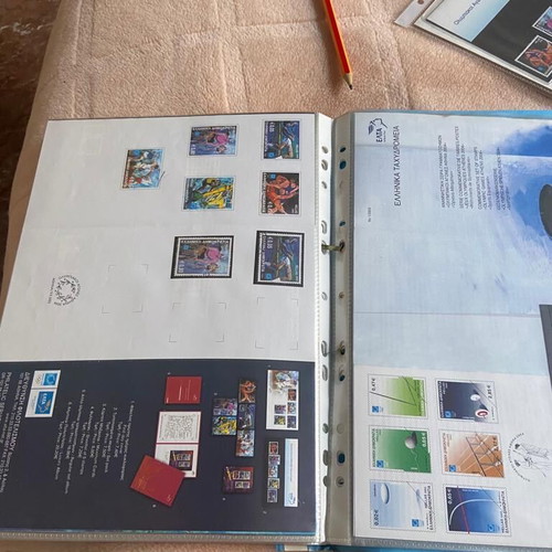 Olympic Europa stamps used with first day covers