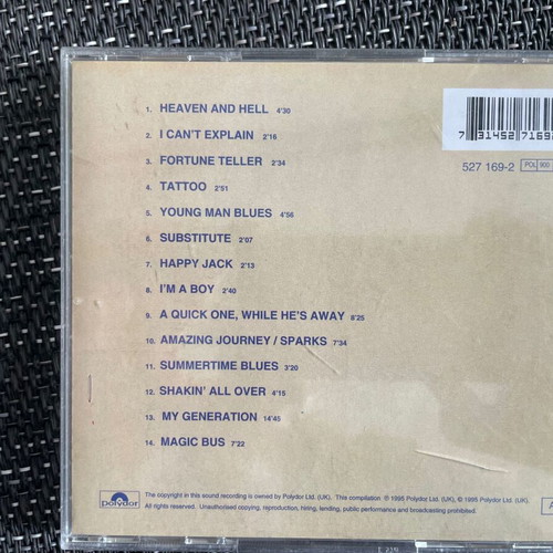 Two rock CDs used, pack