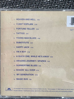 Two rock CDs used, pack
