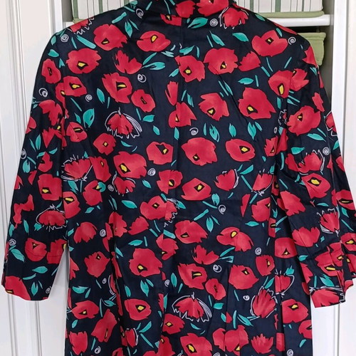 Women's vintage summer jacket used, black and red