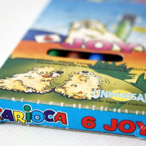 Carioca Joy 6 colored markers vintage 90's new