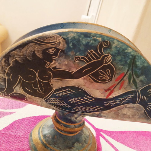 Napkin holder ceramic like new, height 0.10m