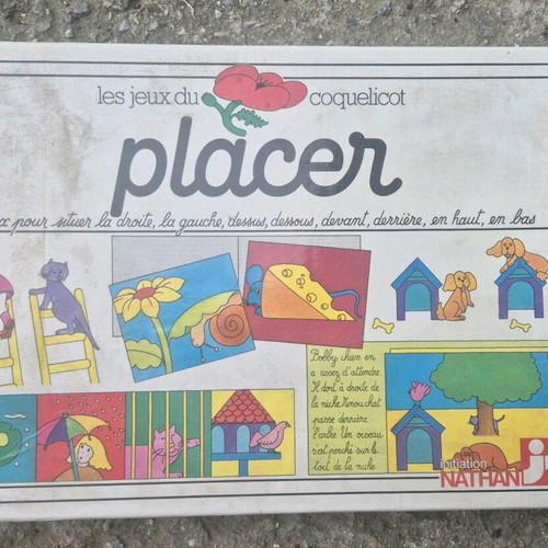 Placer board game used, educational