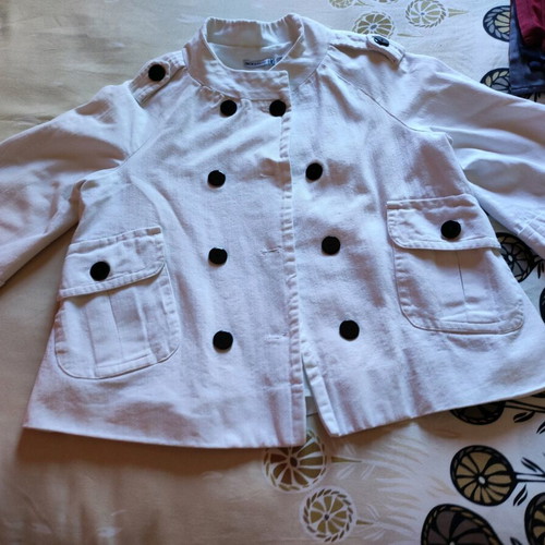 White women's jacket used size 3