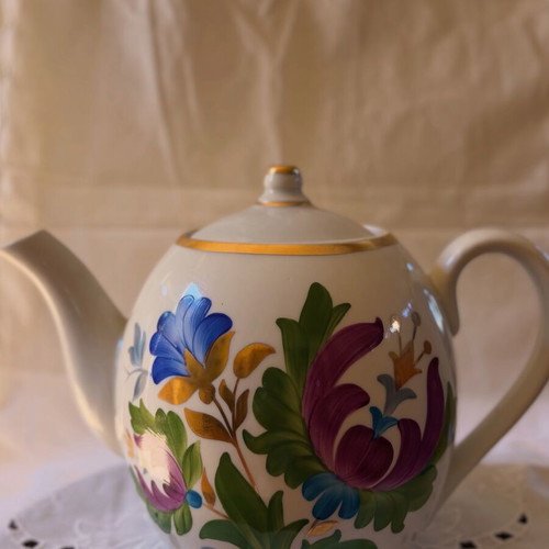 Vintage Soviet porcelain tea set from 1970s