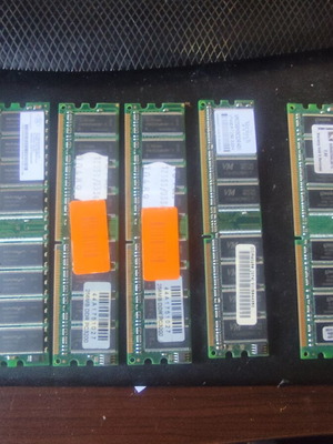 Μνήμες DDR 400MHz μεταχειρισμένες, πακέτο 6, με Kingston 1GB