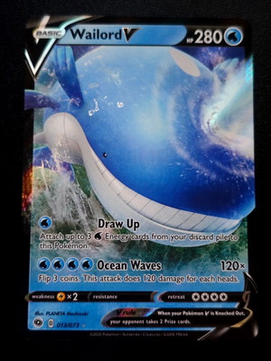 Pokemon Wailord V 13/73 Holo από τη συλλογή Champion's Path 2020 καινούργιο