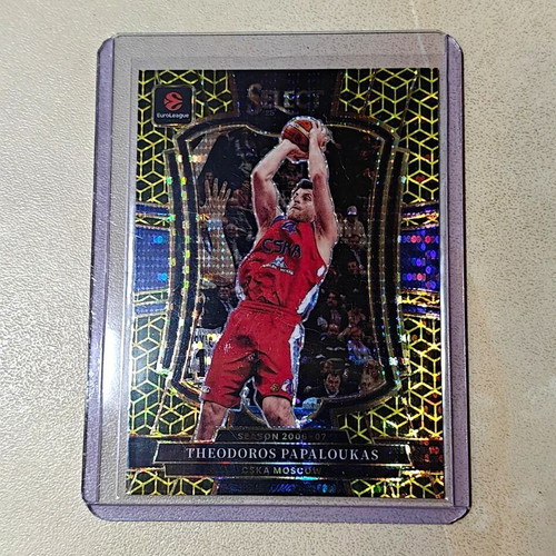 Theodoros Papaloukas Panini Select EuroLeague 2025-26 Premier Level Gold /10 card near mint
