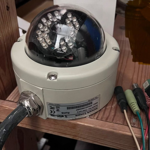 Vivotek FD6122V Network Camera used, vandal-proof dome with night vision