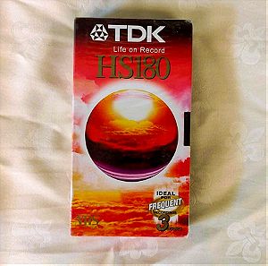 Σφραγισμένη VHS TDK HS180 Ολλανδίας