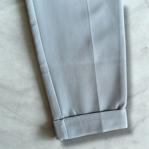 Bershka women's light blue straight leg trousers size 34 like new