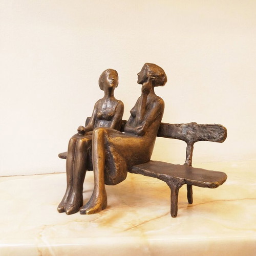 Girls on the Bench sculpture like new