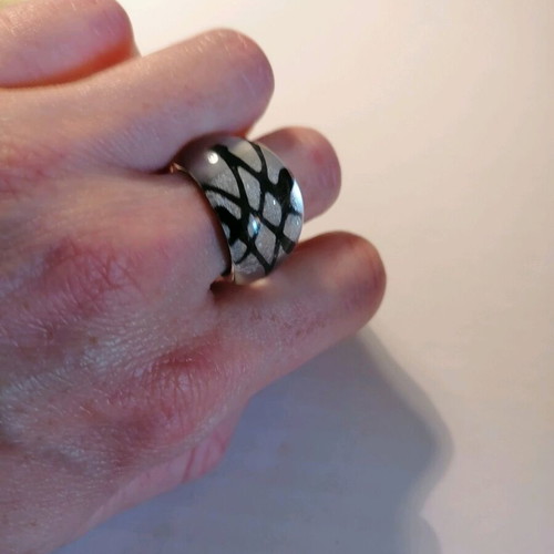 Plexiglass bicolor ring new