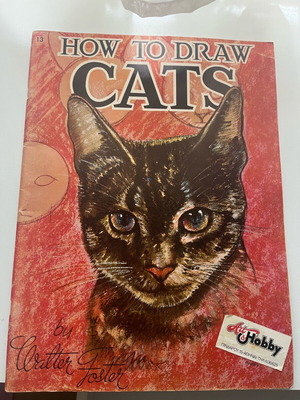 How to Draw Cats book like new, English, 1950s