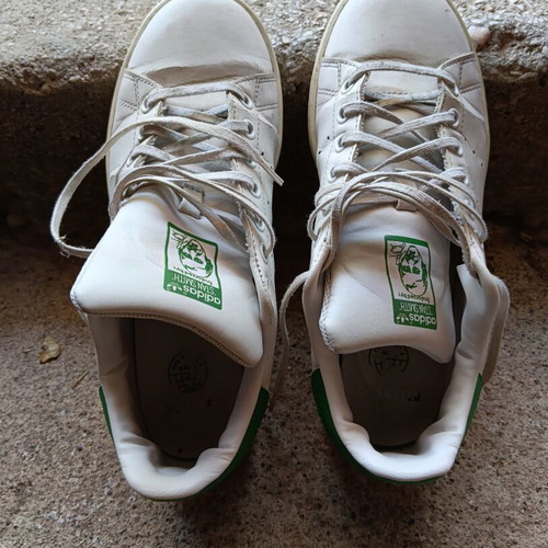 Adidas Stan Smith athletic shoes used, size 38, white