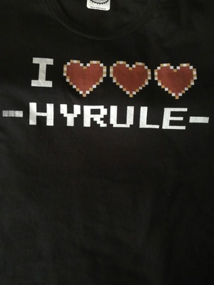 Nintendo Zelda I Love Hyrule T-shirt used, black, XXL