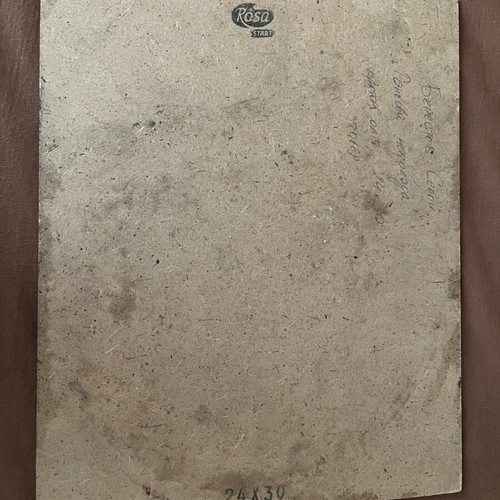 Old handmade painting used