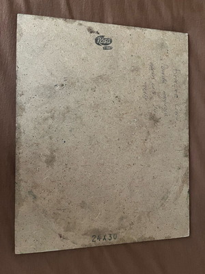 Old handmade painting used