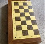  Ξύλινο σκάκι με ξύλινα κομμάτια