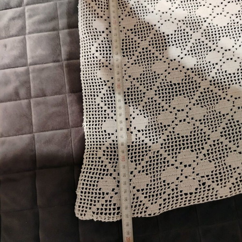 Handmade large white blanket new