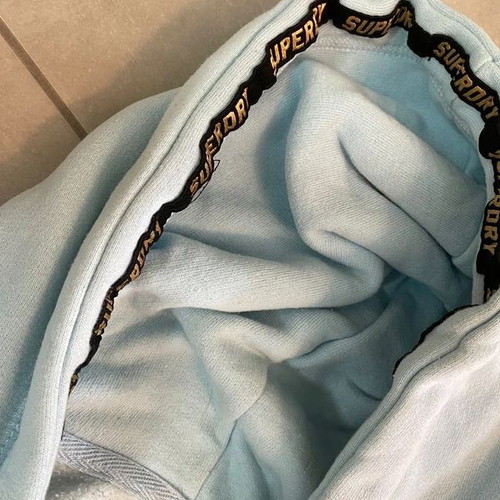 SuperDry sweatshirt like new, size medium, white and turquoise