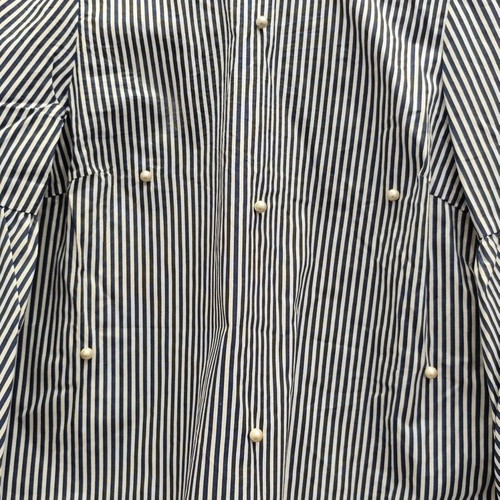 Zara striped blouse with pearls and bell sleeves size S like new