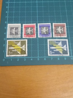 Γραμματόσημα Γερμανίας DDR 1957 airmail σε άριστη κατάσταση