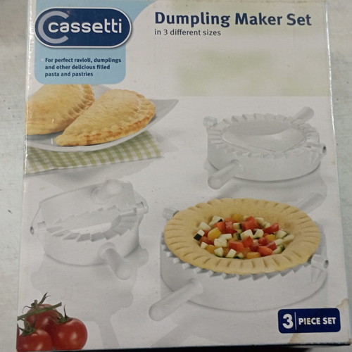 Cassetti Dumpling Maker Set, 3 plastic forms